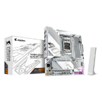 GIGABYTE X870M AORUS ELITE WIFI7 ICE Motherboard - Supports AMD Ryzen 9000 CPUs, 14+2+2 Phases Digital VRM, up to 8200Hz DDR5 (O.C), 1xPCIe 5.0 + 1xPCIe 4.0, Wi-Fi 7, 2.5 GbE LAN, USB 4