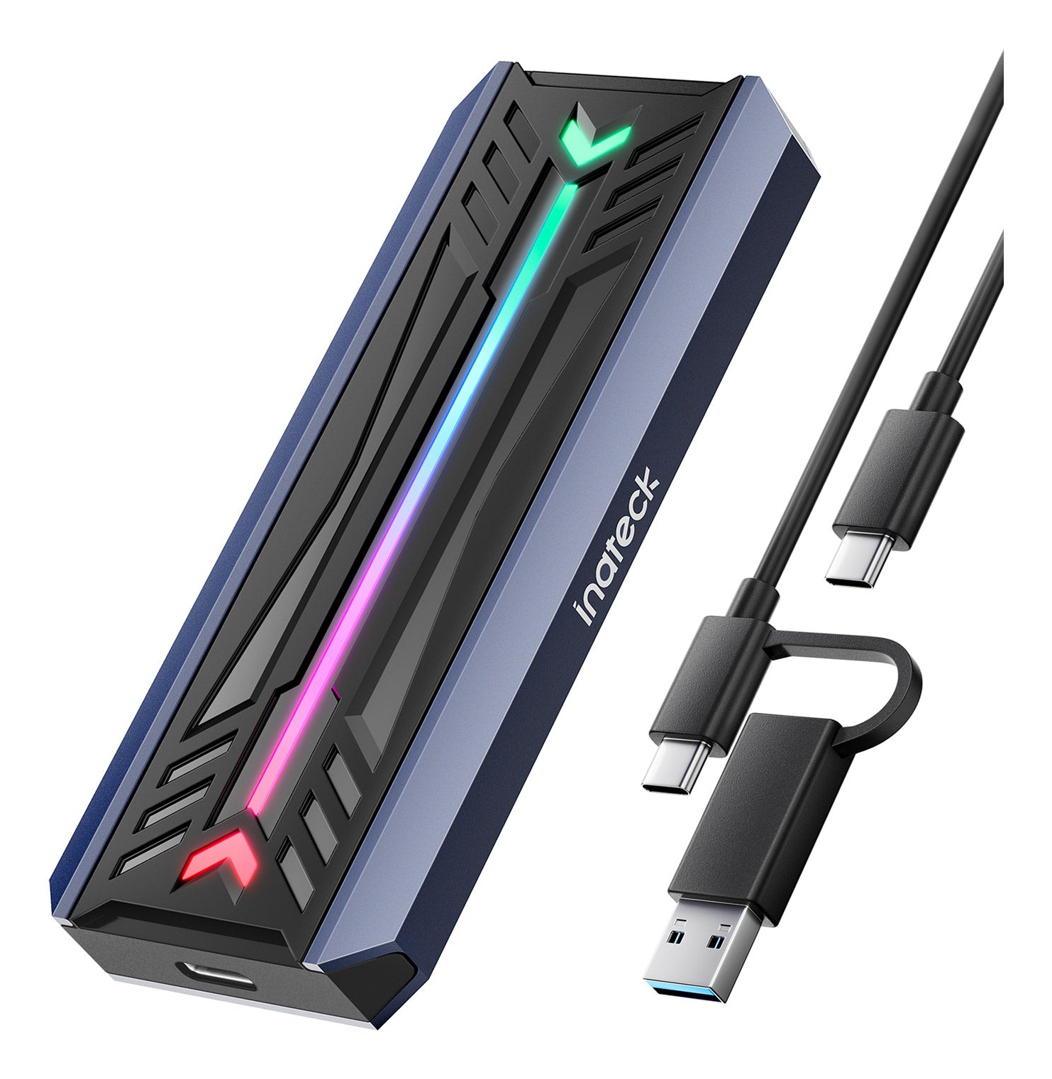 Inateck FE2024 SSD enclosure Black, Grey M.2