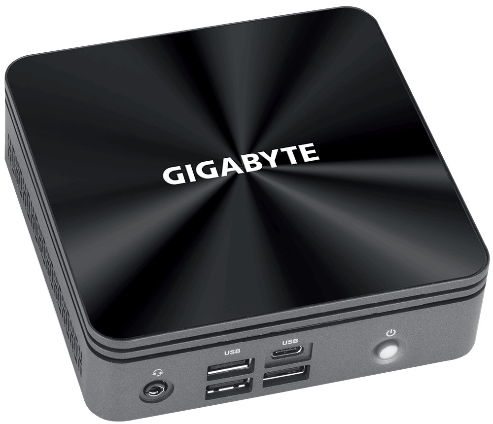 Image of Gigabyte GB-BRI3-10110 PC/workstation barebone Black BGA 1528...