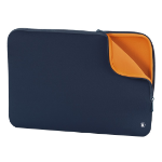 Hama Neoprene notebook case 39.6 cm (15.6") Sleeve case Blue, Orange