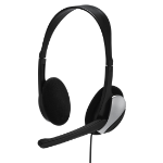 Hama Essential HS 200 Headset Wired Head-band Calls/Music Black, Silver