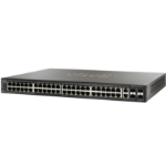 Cisco SF500-48P-K9-NA network switch Managed L3 Fast Ethernet (10/100) Power over Ethernet (PoE) 1U Black