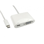 Cablenet 15cm USB 3.1c - VGA with PD Function (Power Delivery)