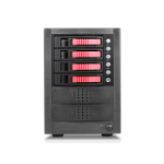 iStarUSA JAGE5BT4HDRD disk array Desktop Black, Red