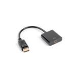 Lanberg AD-0009-BK video cable adapter 0.1 m DisplayPort HDMI Type A (Standard) Black