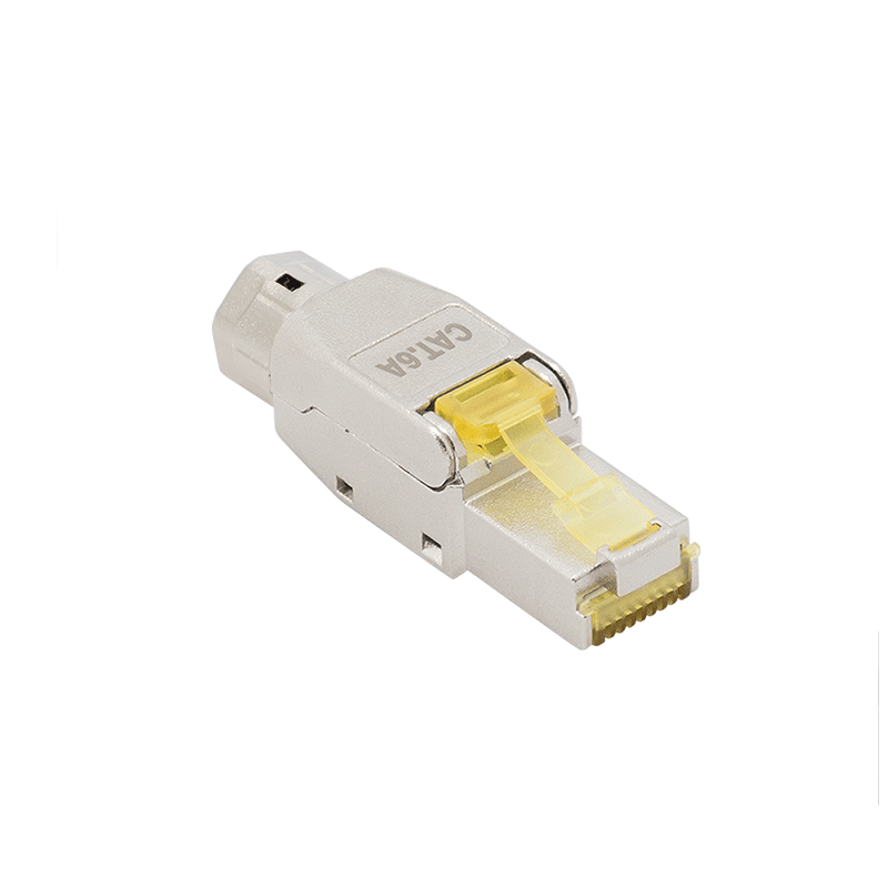 Field assembly Cat.8.1 RJ45 plug, shielded, extra short