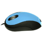 Accuratus Image mouse; 3 button mouse with extra wide scroller illuminated in blue. USB connected and a optical 800Dpi sensor it is suitable for both left and right handed users. Available in a variety of colours this is the Light Blue option.