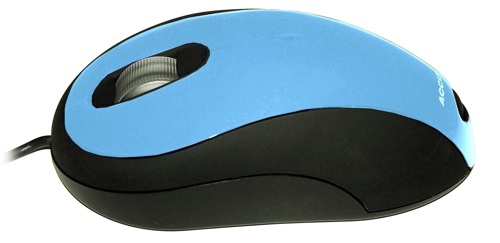 Accuratus Image mouse; 3 button mouse with extra wide scroller illumin