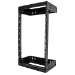 StarTech.com 18U 19" Wall Mount Network Rack - Adjustable Depth 12-20" 2 Post Open Frame Server Room Rack for AV/Data/ IT Communication/Computer Equipment/Switch w/Cage Nuts & Screws