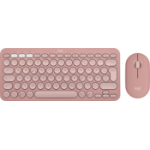 Logitech Pebble 2 Combo keyboard Mouse included Universal RF Wireless + Bluetooth QWERTZ German Pink