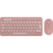 Logitech Pebble 2 Combo keyboard Mouse included Universal RF Wireless + Bluetooth QWERTZ German Pink