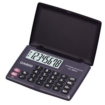 Image of Casio LC-160LV calculator Pocket Basic Black