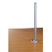 Lindy 700mm Desk Grommet Clamp Pole, Silver