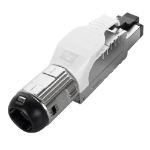 Cablenet Cat6a RJ45 FTP Field Termination Plug With White Latch