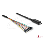 DeLOCK 63983 seriële converter/repeater/isolator USB 2.0 TTL Zwart