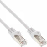 InLine Patch Cable SF/UTP Cat.5e white 0.3m