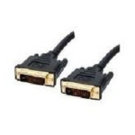 4XEM 6 ft DVI-D M/M DVI cable 1.83 m DVI-I Black