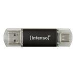 Intenso Twist Line USB flash drive 128 GB USB Type-A / USB Type-C 3.2 Gen 1 (3.1 Gen 1) Anthracite