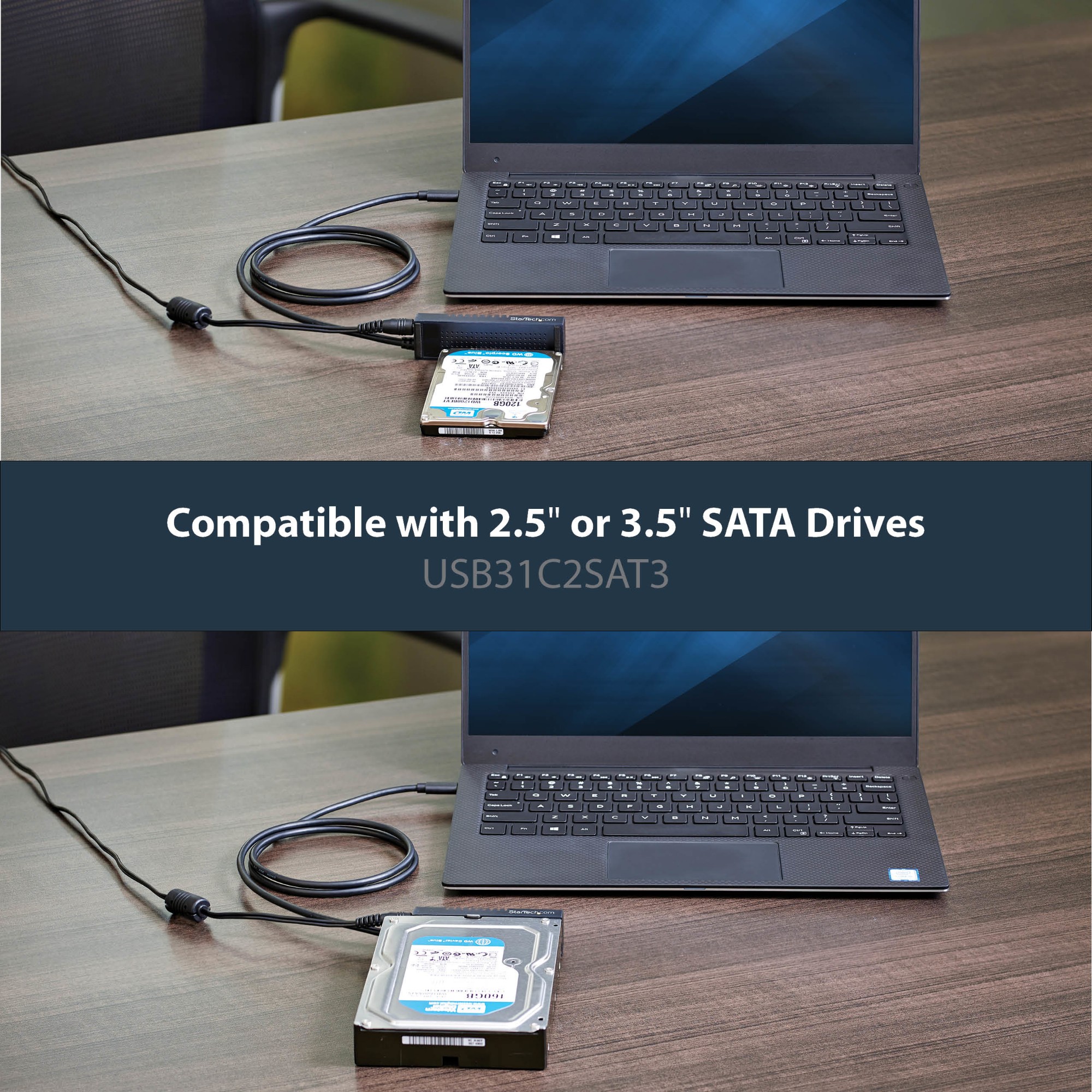 StarTech.com USB 3.1 (10Gbps) Adapter Cable for 2.5&rdquo;/3.5&rdquo; SATA Drives - USB-C