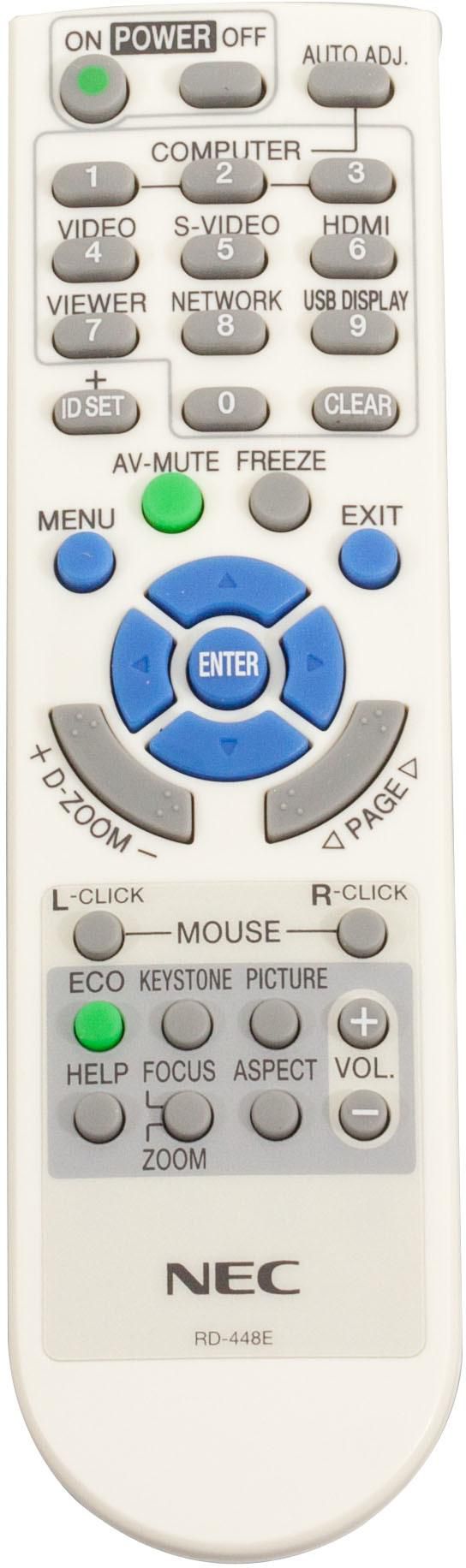 Image of NEC Remote Controller RD-448E - Approx 1-3 working day lead.