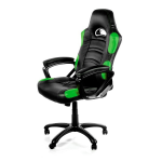 Arozzi Black & Green Enzo Adjustable Ergonomic Motorsports Inspired Desk Chair