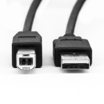 Rocstor Y10C209-B1 USB cable 180000" (4572 m) USB 2.0 USB A USB B Black