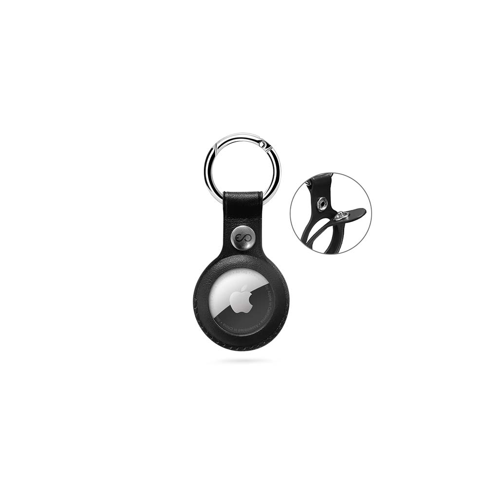 Epico Leather AirTag Case Key finder case Black