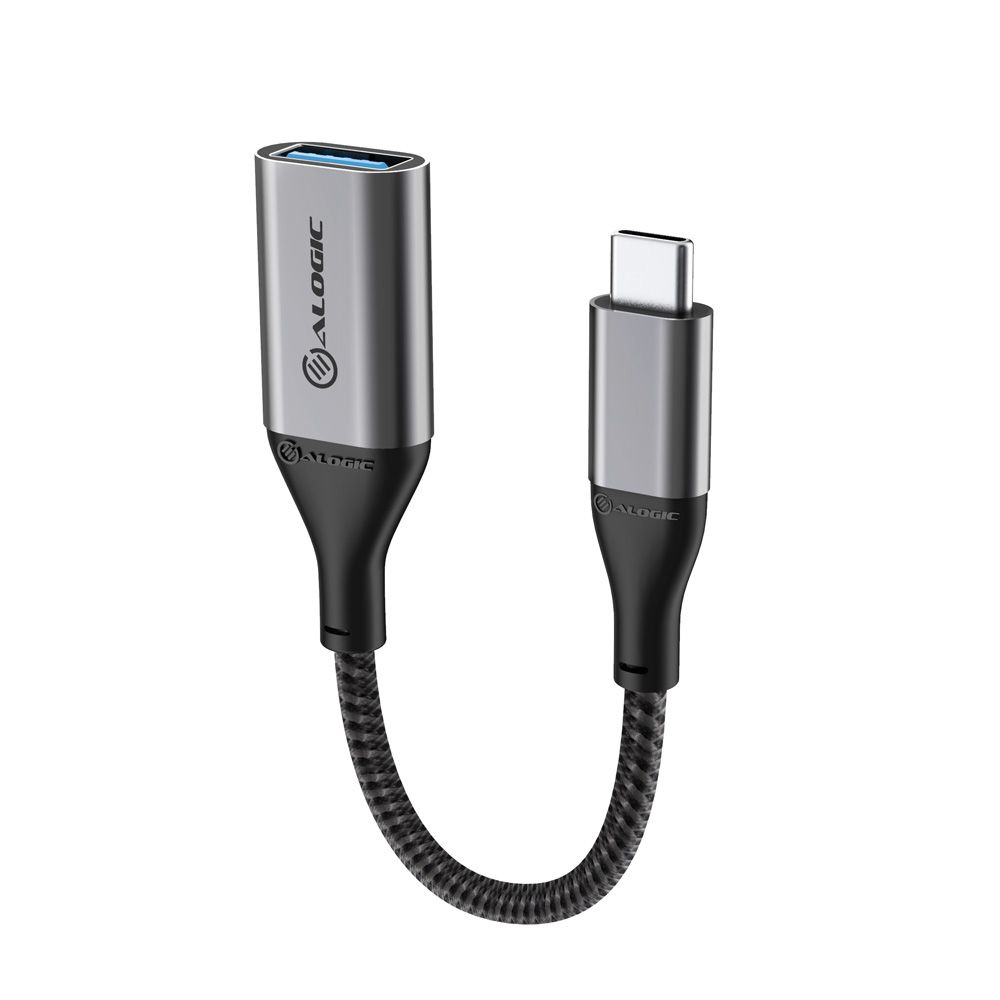 Photos - Cable (video, audio, USB) ALOGIC Super Ultra USB 3.1 USB-C to USB-A Adapter - 15cm - Space Grey ULCA 