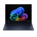 HP OmniBook X Flip 2-in-1 Laptop Next Gen AI 16-cb0012nax Copilot+ PC Intel Core Ultra 7 40.6 cm (16") Touchscreen 3K 16 GB LPDDR5x-SDRAM 1 TB SSD Wi-Fi 7 (802.11be) Windows 11 Home Blue