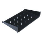 FDL 2U 400mm FRONT FIXING CANTILEVER SHELF - BLACK