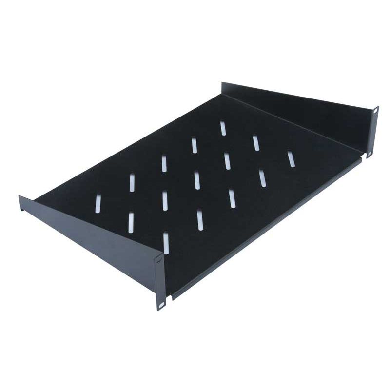 Image of FDL 2U 400mm FRONT FIXING CANTILEVER SHELF - BLACK