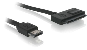 Image of DeLOCK Cable Power Over eSATA > SATA 22pin SATA cable 0.5 m eSATAp...