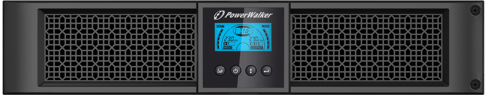 PowerWalker VFI 1500RT LCD 1,5 kVA 1350 W 8 AC-utgångar