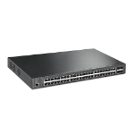 TP-Link JetStream TL-SG3452XP network switch Managed L2+ Gigabit Ethernet (10/100/1000) Power over Ethernet (PoE) 1U Black