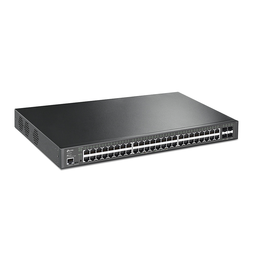 Image of TP-Link JetStream 48-Port Gigabit and 4-Port 10GE SFP+ L2+ Managed...