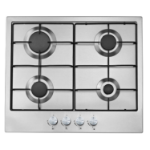 De Santii 60cm 4 Burner Gas Hob - Stainless Steel