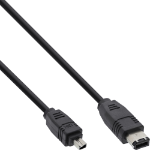 InLine FireWire 400 1394 Cable 6 to 4 Pin male 1.8m