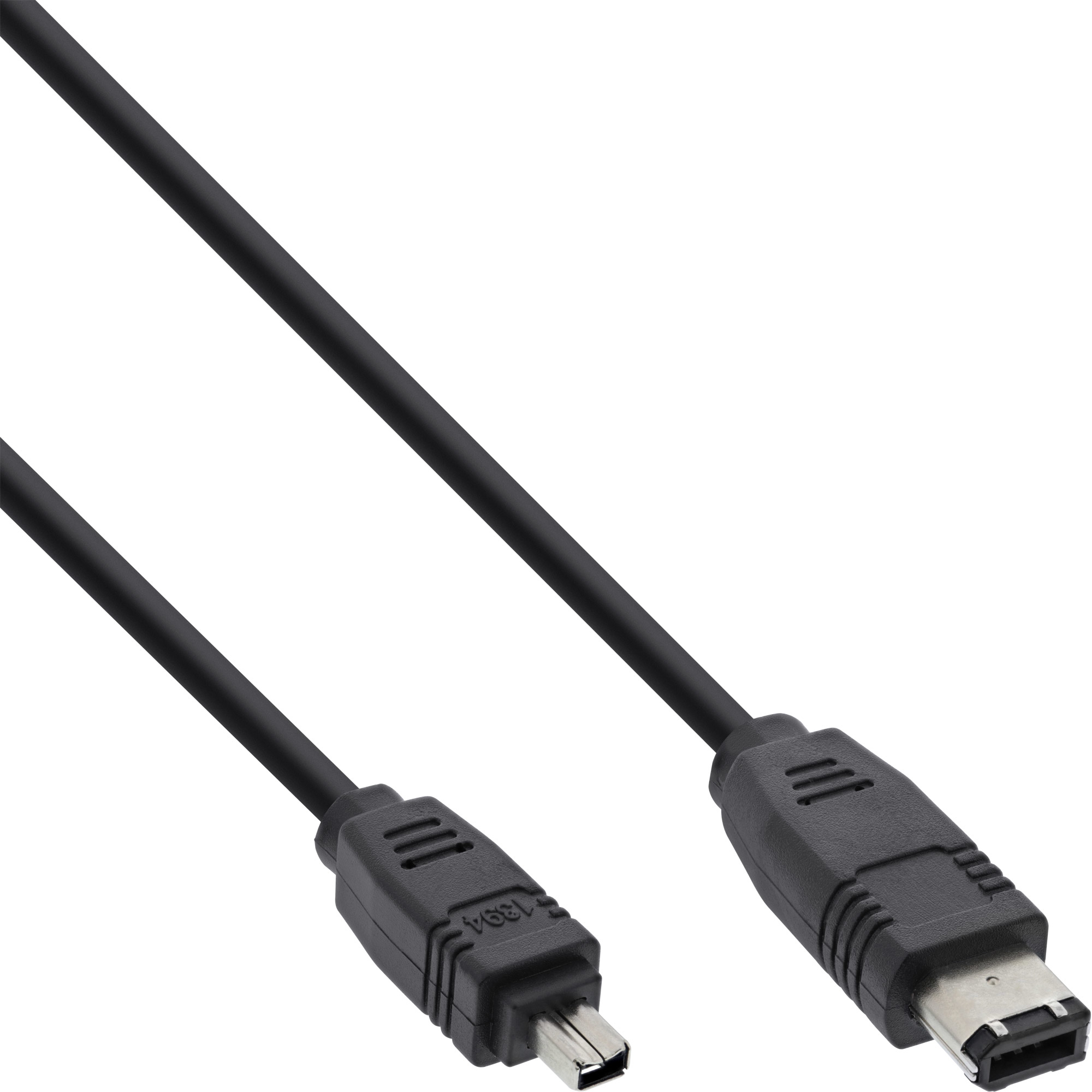 34642 INLINE INC FireWire Kabel - IEEE1394 4pol Stecker zu 6pol Stecker - schwarz - 1,8m