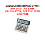 Canon TX220TS 12 DIGIT DUAL POWER TAX BUSINESS FUNCTION ADJUSTAB LE DISP - BUY 9 GET 1 FREE