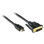 4Cabling 0.5m HDMI® Male to DVI-D Dual Link Male