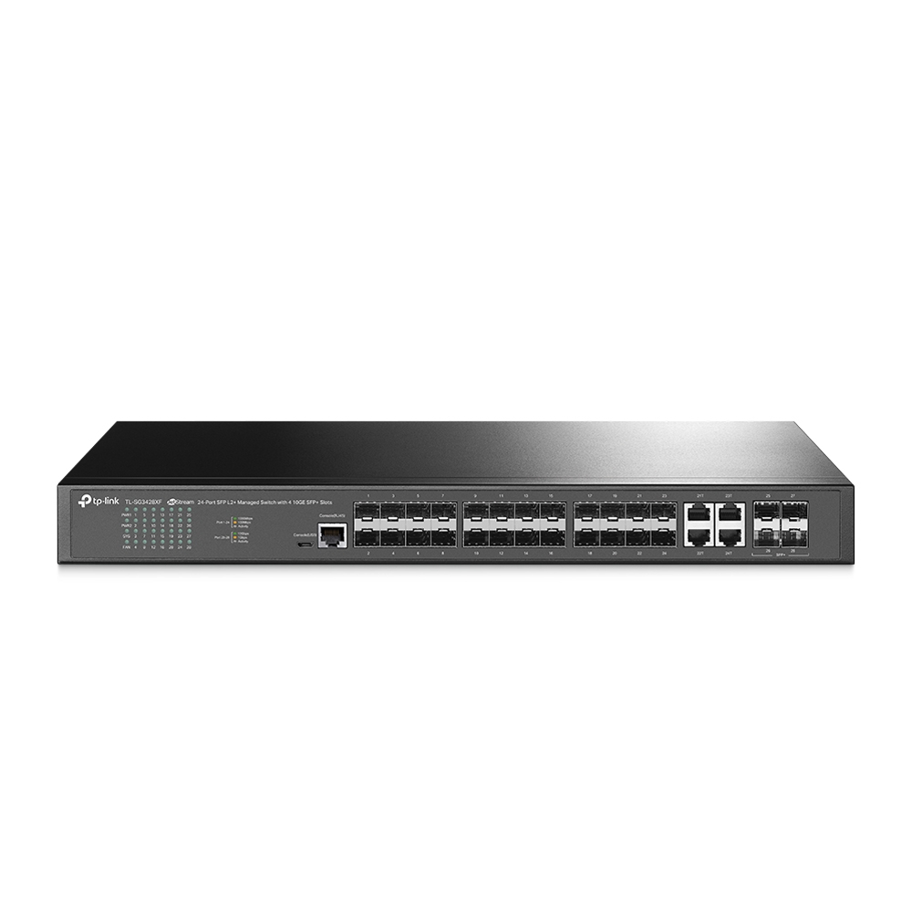 Image of TP-Link JetStream 24-Port SFP L2+ Managed Switch with 4 10GE SFP+...