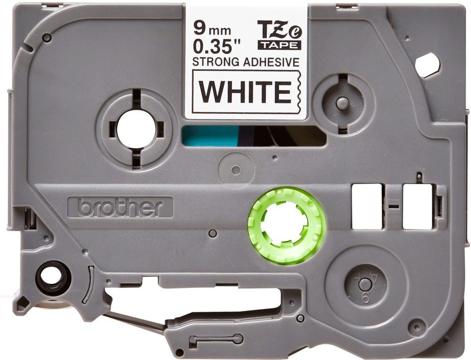 Brother TZE-S221 DirectLabel black on white extra strong Laminat 9mm x 8m for Brother P-Touch TZ 3.5-18mm/6-12mm/6-18mm/6-24mm/6-36mm
