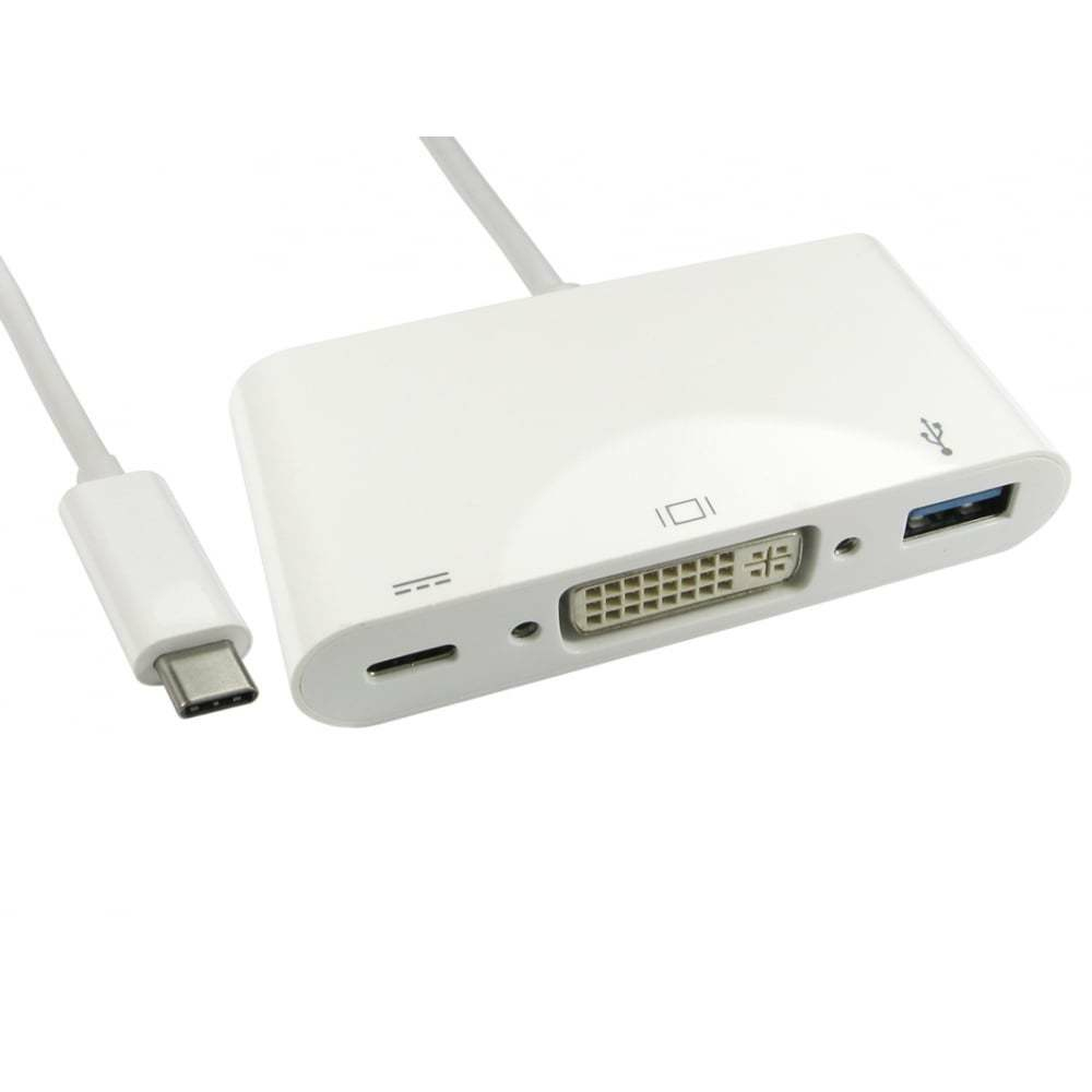 USB3C-DVIUSB-WPD CABLES DIRECT CDL 15CM USB TYPE C-DVI&USB&PD