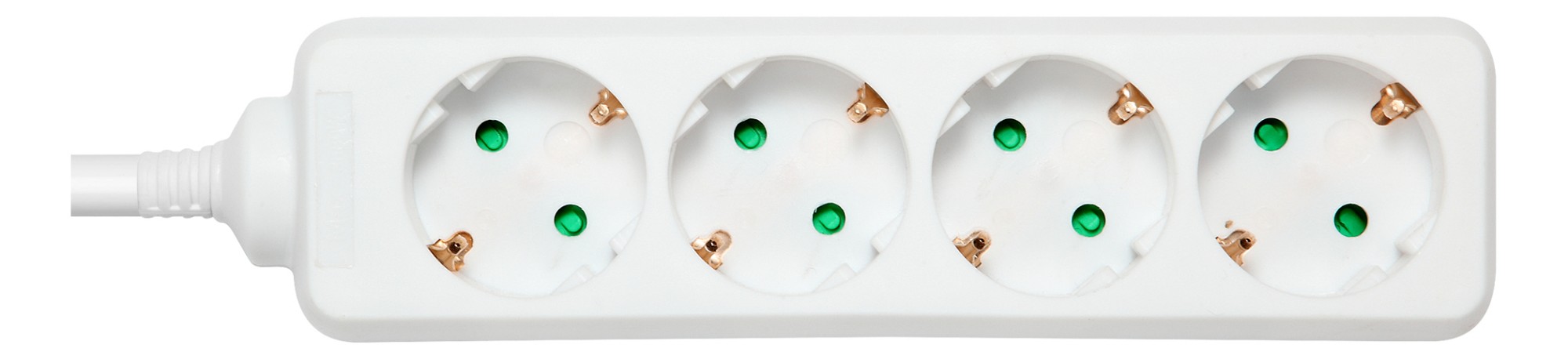 EU Product - Grounded power strip, 4xCEE 7/3, 1xCEE 7/7, childproof, 5m - White thumbnail