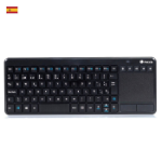 NGS TV Warrior, QWERTY, ES keyboard Home RF Wireless Spanish Black