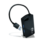 Siig JU-H30812-S1 interface hub USB 3.2 Gen 1 (3.1 Gen 1) Type-A 5000 Mbit/s Black