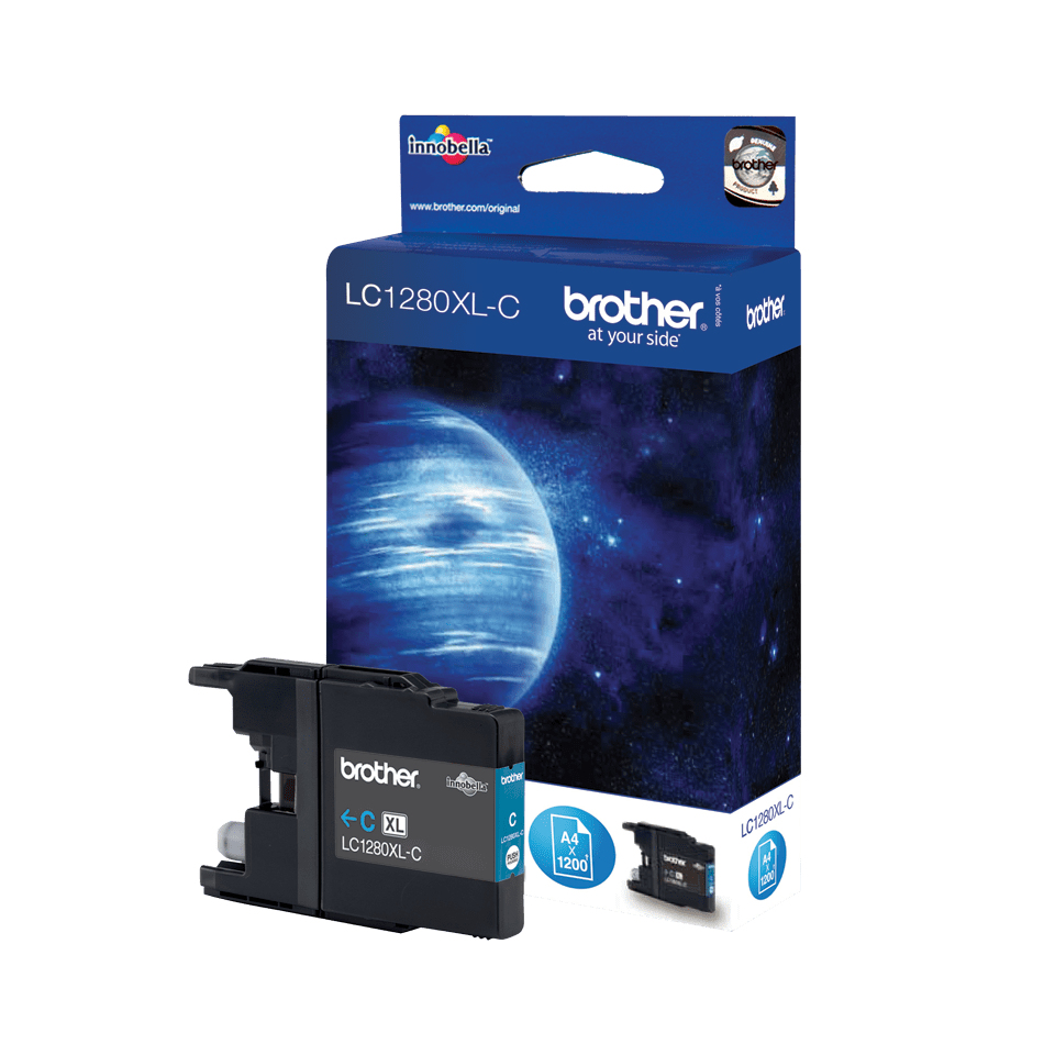 Image of Brother LC-1280XLC Ink cartridge cyan high-capacity, 1.2K pages...