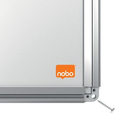 Nobo Premium Plus Melamine Whiteboard 1200 x 900mm 1915168