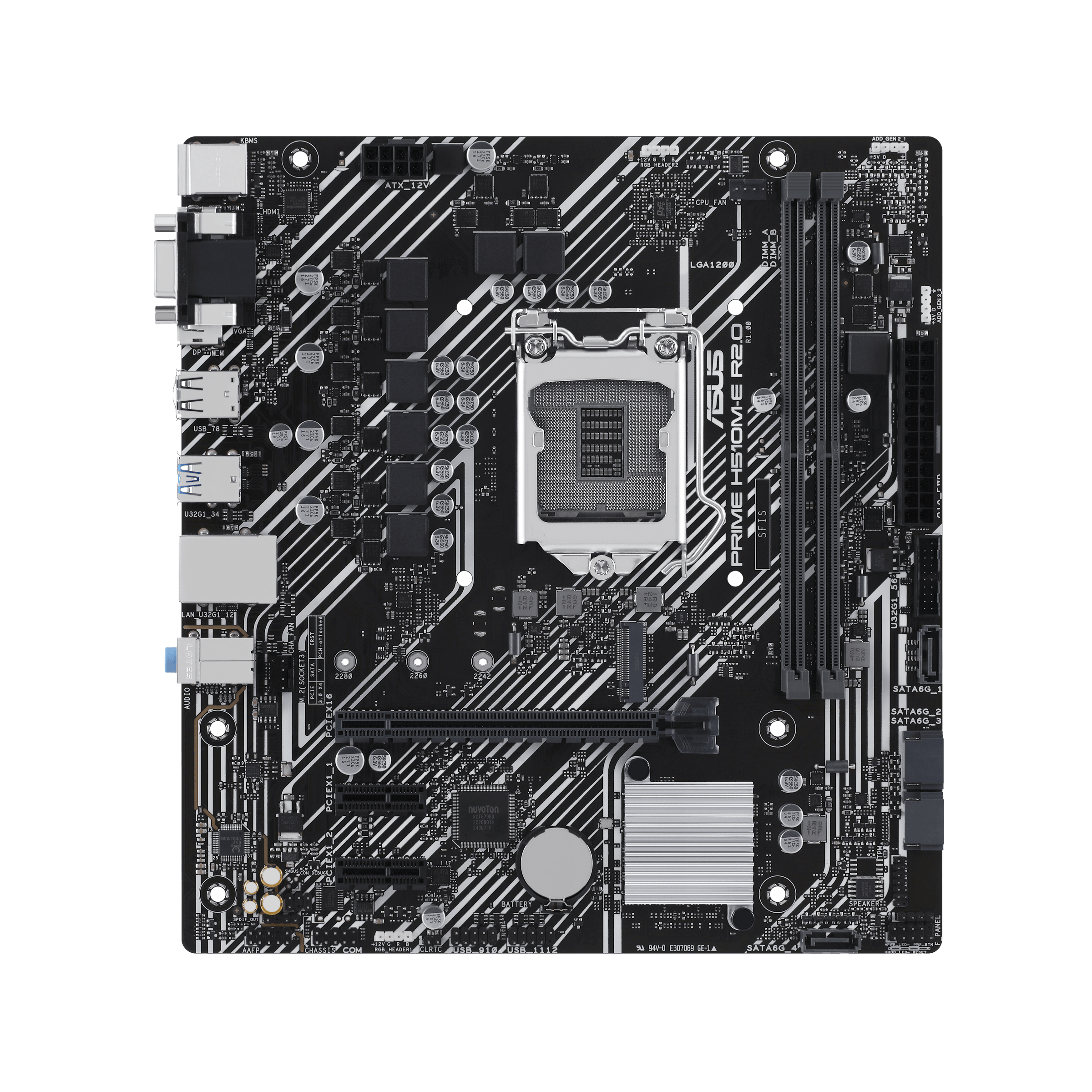 Image of ASUS PRIME H510M-E R2.0 Intel H470 LGA 1200 (Socket H5) micro ATX