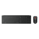 Lenovo 4X31S04814 keyboard Mouse included Office RF Wireless + Bluetooth German Black